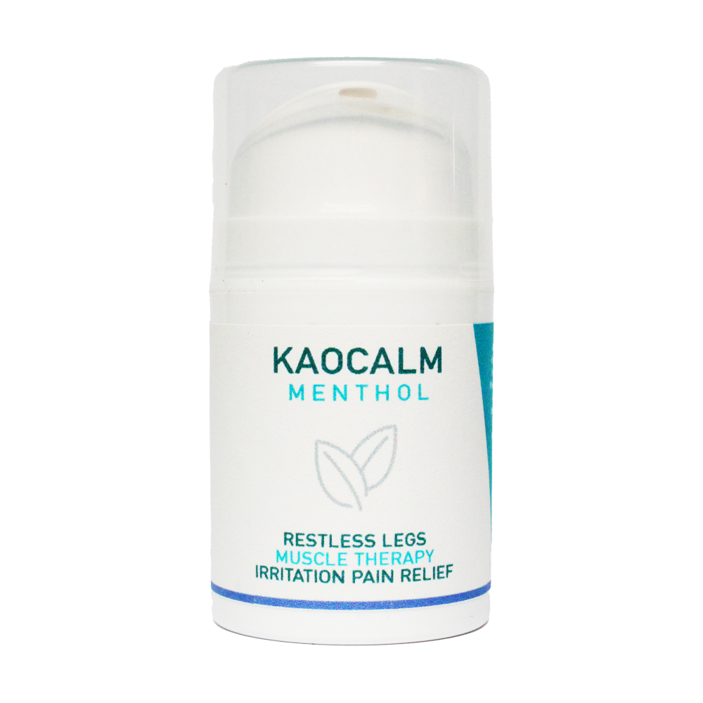 KAOCALM Menthol Aqueous Cream 50ml | Restless Legs, Irritated Skin & Muscle Therapy rub Instant Cooling Relief