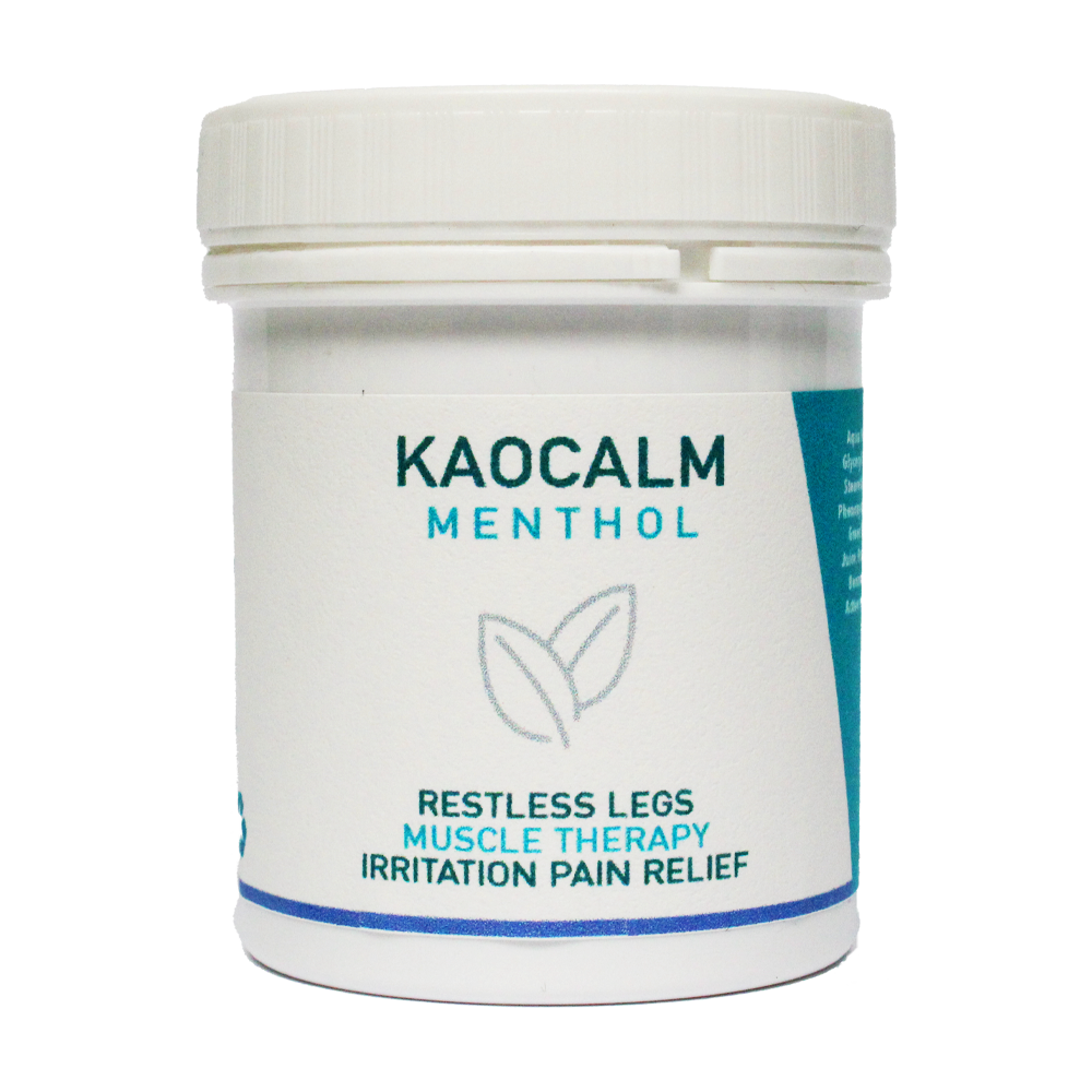 KAOCALM Menthol Aqueous Cream 50ml | Restless Legs, Irritated Skin & Muscle Therapy rub Instant Cooling Relief