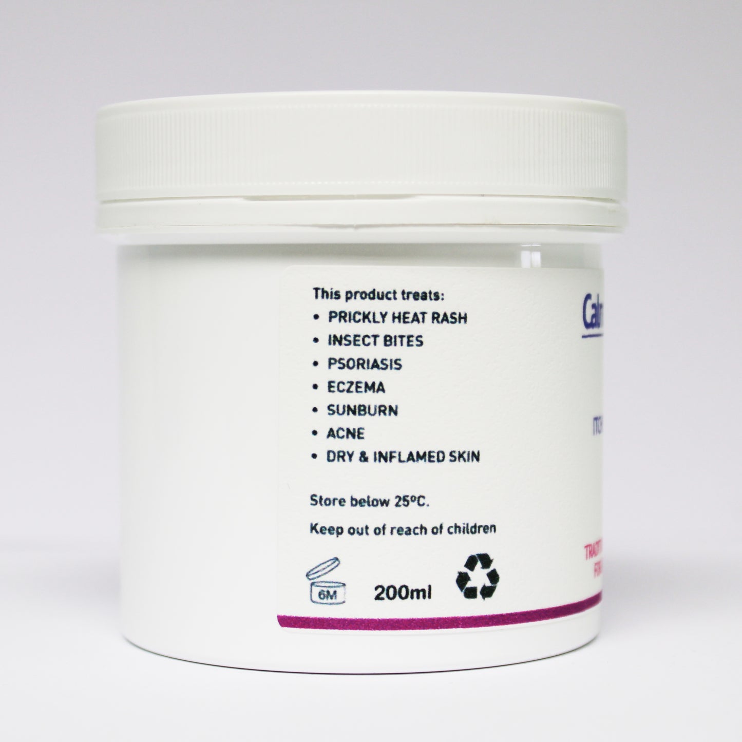 Calm & Calamine | Traditional Calamine Itch Cream & Skin Relief for Irritated Skin 200g