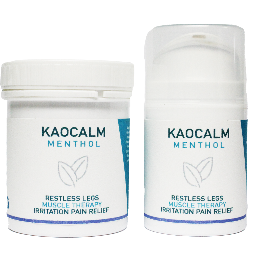 KAOCALM Menthol Aqueous Cream 50ml | Restless Legs, Irritated Skin & Muscle Therapy rub Instant Cooling Relief