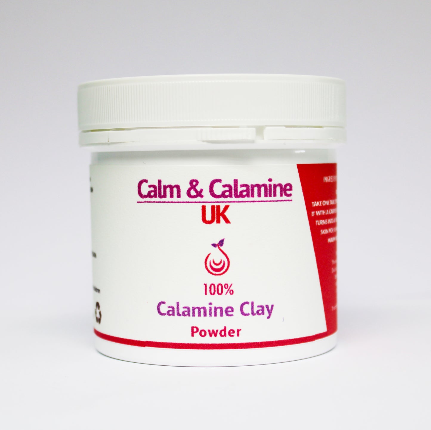 Calm & Calamine UK | Pure Calamine Clay 100% Irritation Relief & Spot Treatment Powder